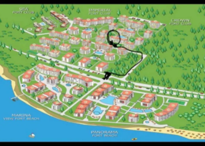 شقة 2-Комнатные Апартаменты У Моря 10 Бассейнов Crown Fort Noks *