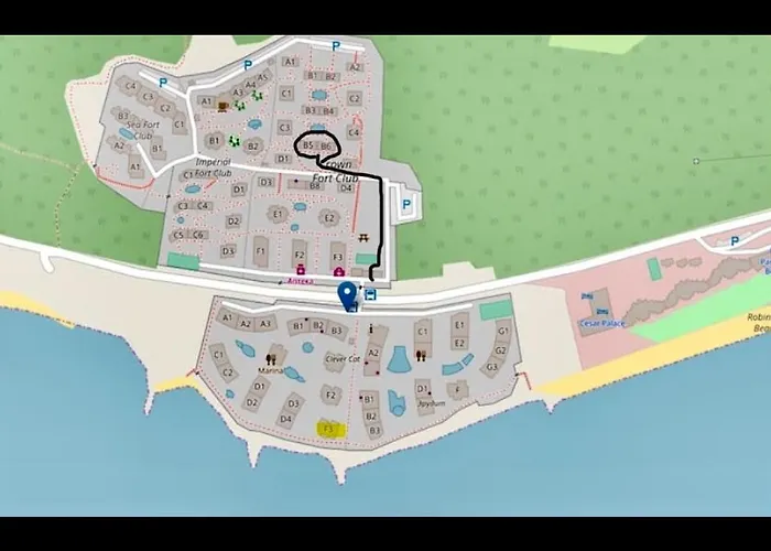 2-Комнатные Апартаменты У Моря 10 Бассейнов Crown Fort Noks *